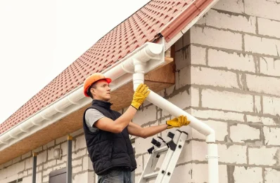 Pose et remplacement de gouttières au Pescher